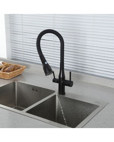 Смеситель для кухни Gappo G4399-66 Черный матовый