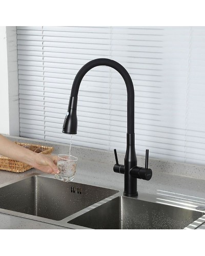 Смеситель для кухни Gappo G4399-66 Черный матовый