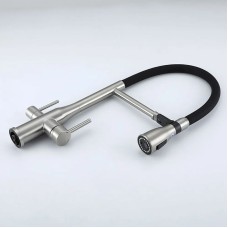 Смеситель для кухни Gappo G4399-75 Сатин Черный