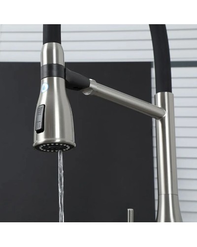 Смеситель для кухни Gappo G4399-75 Сатин Черный