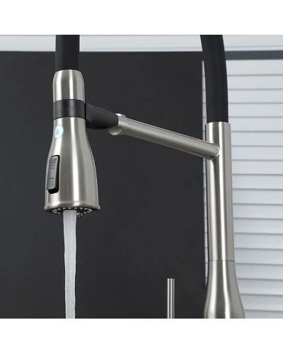 Смеситель для кухни Gappo G4399-75 Сатин Черный