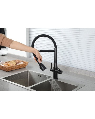 Смеситель для кухни Gappo G4399-76 Черный матовый