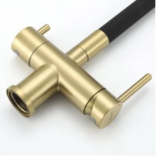 Смеситель для кухни Gappo G4398-33 Золотой сатин Черный