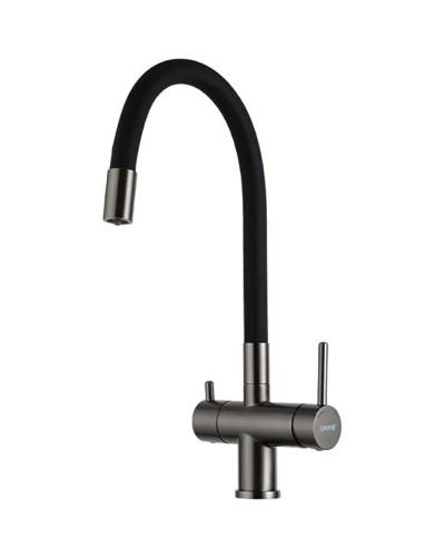 Смеситель для кухни Gappo G4398-39 Оружейная сталь Черный