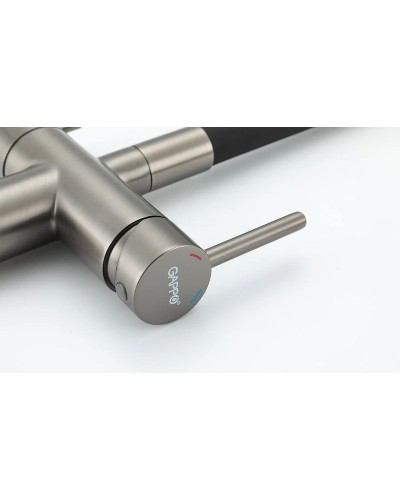 Смеситель для кухни Gappo G4398-39 Оружейная сталь Черный
