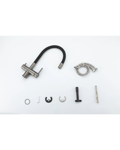 Смеситель для кухни Gappo G4398-39 Оружейная сталь Черный