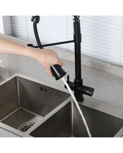 Смеситель для кухни Gappo G4398-66 Черный матовый