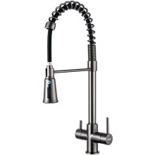 Смеситель для кухни Gappo G4398-69 Оружейная сталь