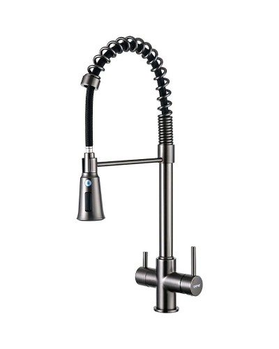 Смеситель для кухни Gappo G4398-69 Оружейная сталь