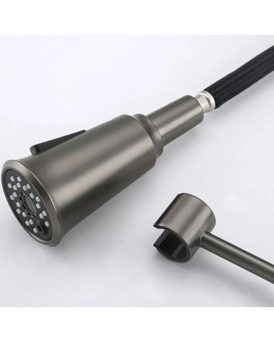 Смеситель для кухни Gappo G4398-69 Оружейная сталь