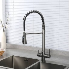 Смеситель для кухни Gappo G4398-69 Оружейная сталь