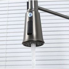 Смеситель для кухни Gappo G4398-69 Оружейная сталь