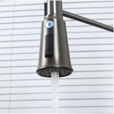 Смеситель для кухни Gappo G4398-69 Оружейная сталь