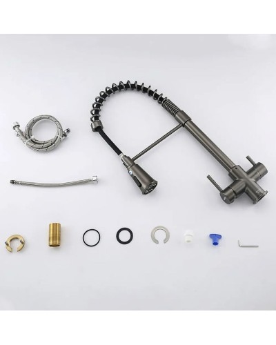 Смеситель для кухни Gappo G4398-69 Оружейная сталь