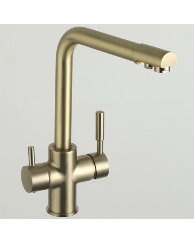 Смеситель для кухни Frap H52 F4352-3 Сатин золотой