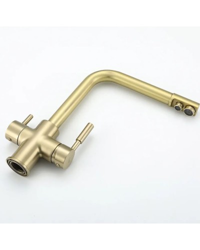 Смеситель для кухни Frap H52 F4352-3 Сатин золотой