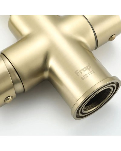 Смеситель для кухни Frap H52 F4352-3 Сатин золотой