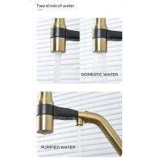 Смеситель для кухни Gappo G4398-83 Золотой сатин Черный