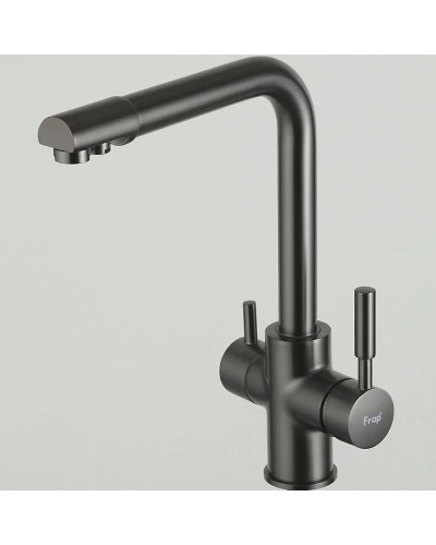 Смеситель для кухни Frap H52 F4352-9 Оружейная сталь