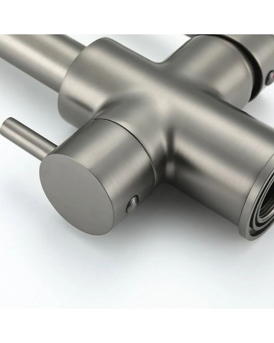 Смеситель для кухни Frap H52 F4352-9 Оружейная сталь