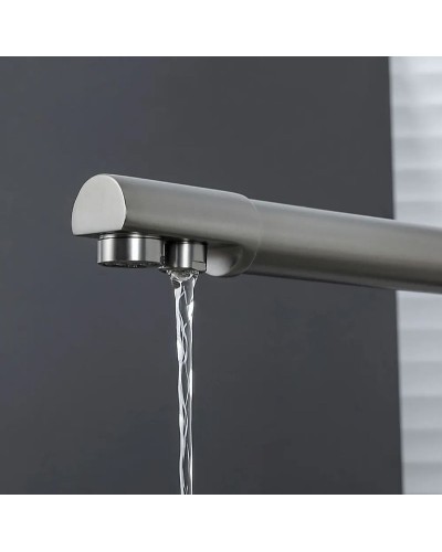 Смеситель для кухни Frap H52 F4352-9 Оружейная сталь