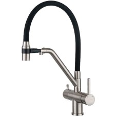 Смеситель для кухни Gappo G4398-85 Сатин Черный