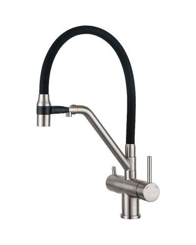 Смеситель для кухни Gappo G4398-85 Сатин Черный