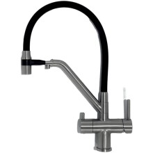 Смеситель для кухни Gappo G4398-85 Сатин Черный