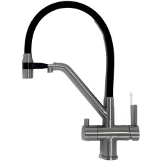 Смеситель для кухни Gappo G4398-85 Сатин Черный