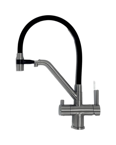 Смеситель для кухни Gappo G4398-85 Сатин Черный