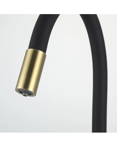 Смеситель для кухни Frap H69 F4396-3 Сатин золотой Черный