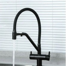 Смеситель для кухни Gappo G4398-86 Черный матовый