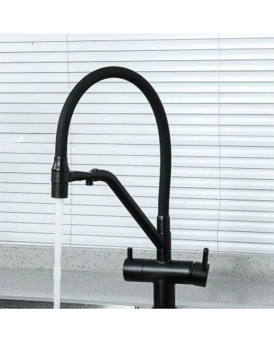 Смеситель для кухни Gappo G4398-86 Черный матовый