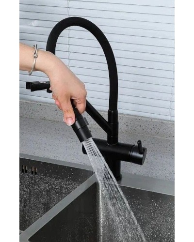 Смеситель для кухни Gappo G4398-86 Черный матовый