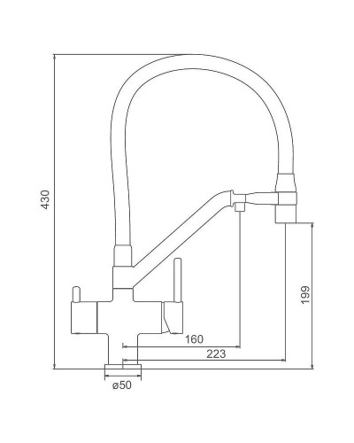 Смеситель для кухни Gappo G4398-88 Белый