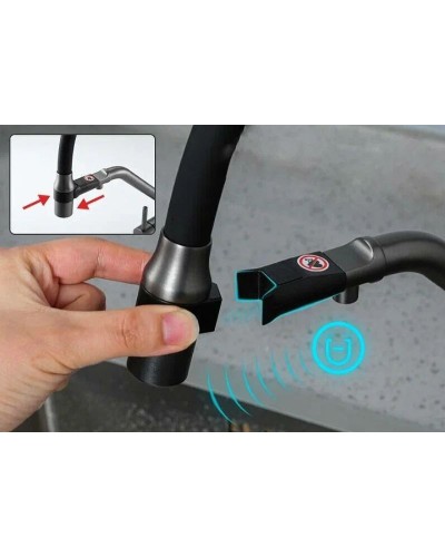 Смеситель для кухни Gappo G4398-89 Оружейная сталь Черный