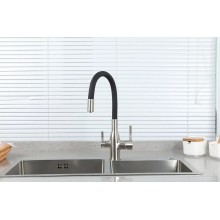 Смеситель для кухни Frap H69 F4396-5 Сатин Черный