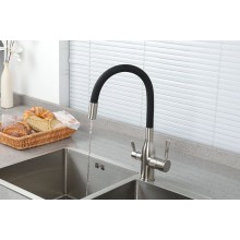 Смеситель для кухни Frap H69 F4396-5 Сатин Черный