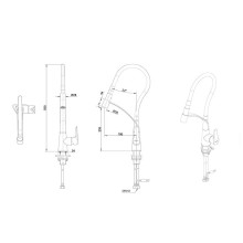Смеситель для кухни Bravat F7420453CP Хром