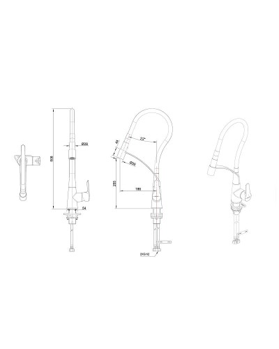 Смеситель для кухни Bravat F7420453CP Хром