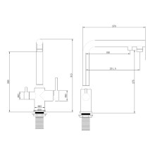 Смеситель для кухни Abber Emotion AF8814 Хром