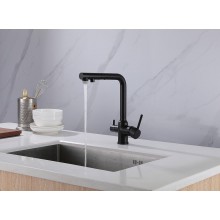 Смеситель для кухни Abber Emotion AF8814B Черный матовый