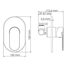 Смеситель для раковины WasserKRAFT A85593 Белый матовый