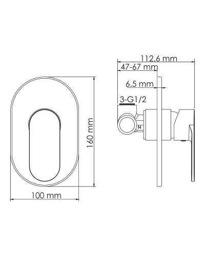 Смеситель для раковины WasserKRAFT A85593 Белый матовый