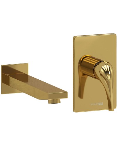 Смеситель для раковины WasserKRAFT A71573 Золото глянцевое