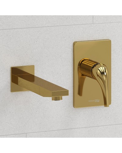 Смеситель для раковины WasserKRAFT A71573 Золото глянцевое