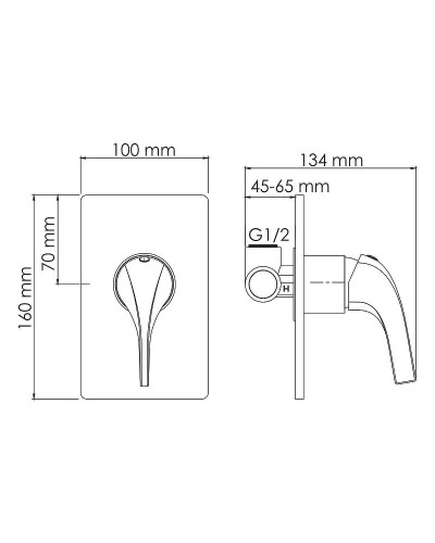 Смеситель для раковины WasserKRAFT A71573 Золото глянцевое