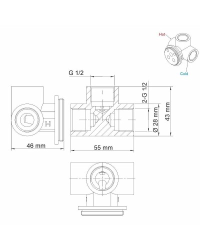 Смеситель для раковины WasserKRAFT A74543 Черный матовый