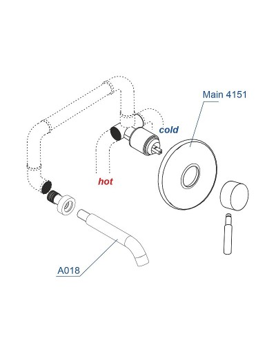 Смеситель для раковины WasserKRAFT A42583 Никель