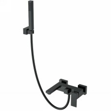 Смеситель для ванны Boheme Qubic 473-B Черный матовый